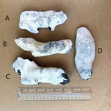 4 English flint nodules with white cortex