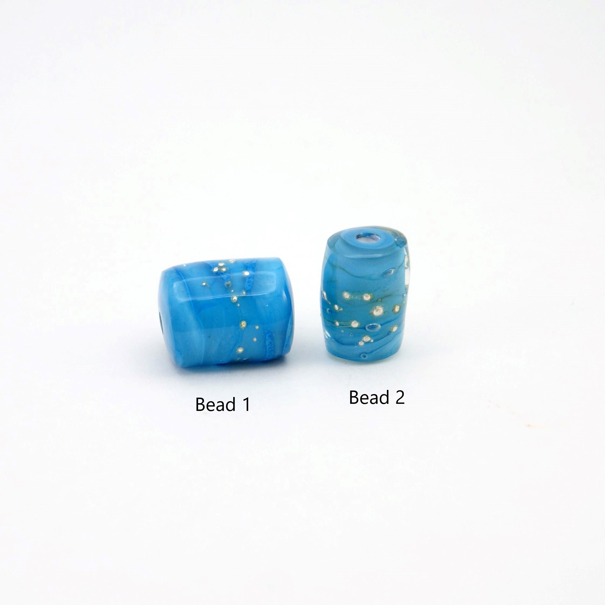 Ocean Bubbles Lampwork Glass Focal Beads