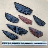 Stone Knife Blades - Black & Mahogany Obsidian
