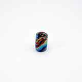 Drama Swirls Lampwork Glass Focal Bead