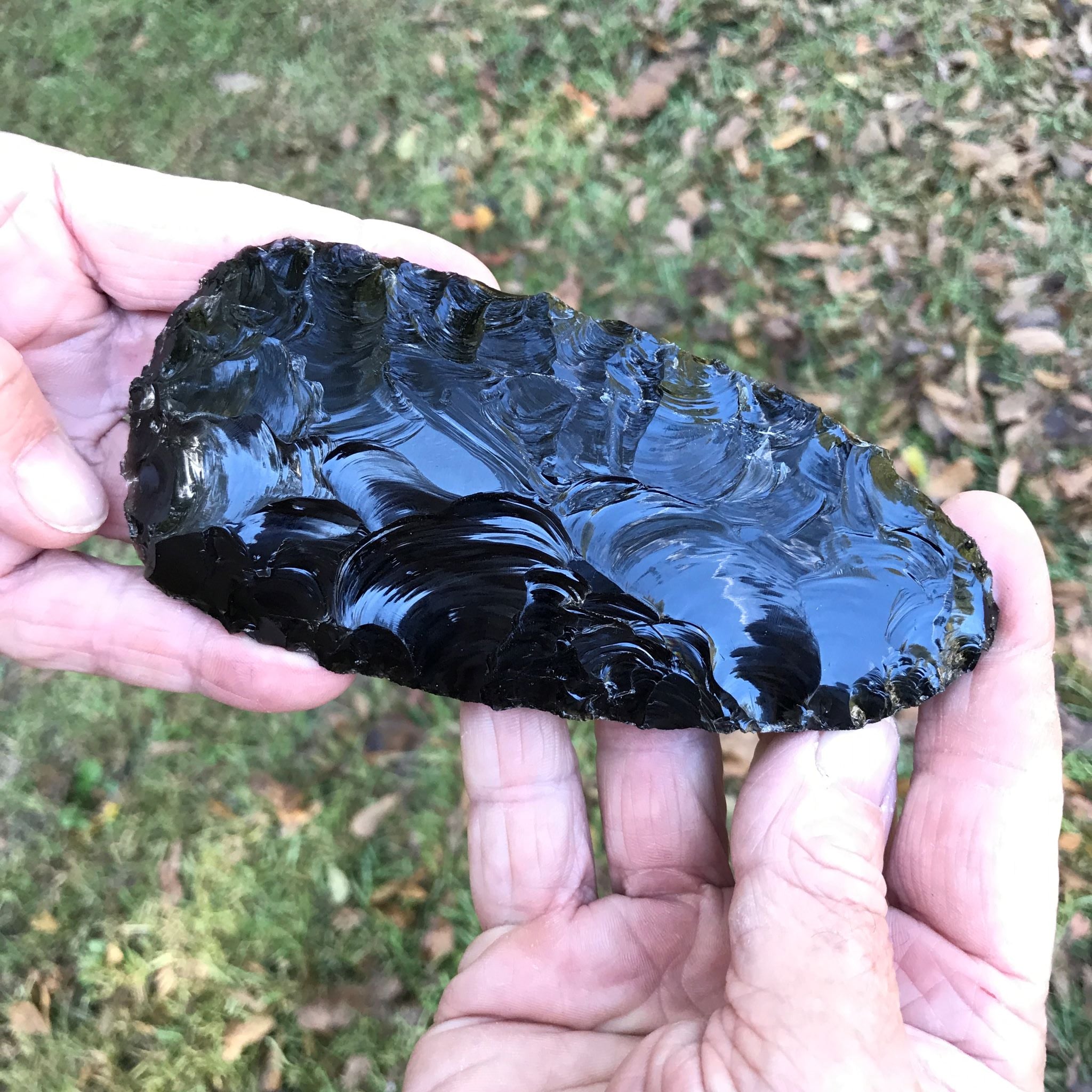 Black Obsidian Axe Blade