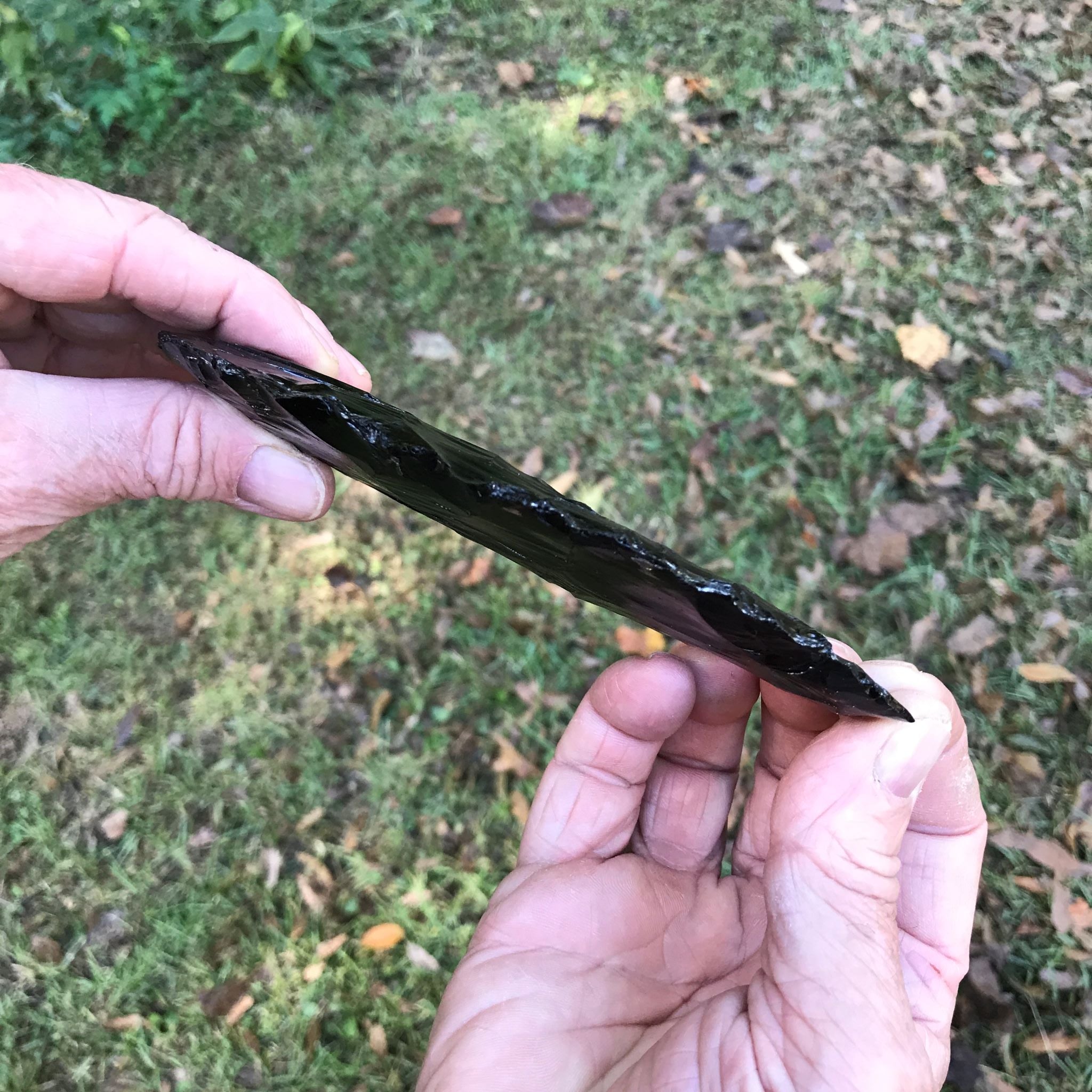 Black Obsidian Axe Blade