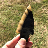Antiqued Replica Knapped Black Novaculite Point Assortment - Lot of 4