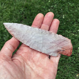 Colored Novaculite Knapped Stone Knife Blade