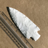 reverse side of White Novaculite Spearpoint