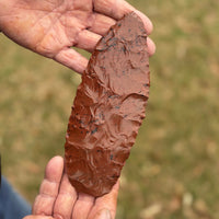 Extra large mahogany obsidian blade