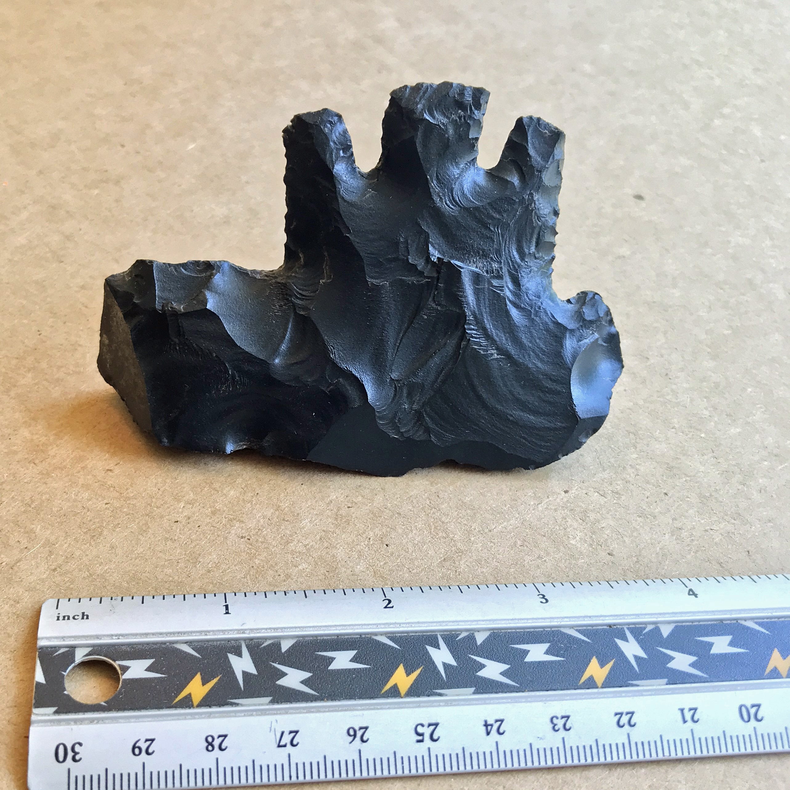 Point-in-Stone Knapped Sculpture