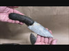 video of antler handle flint bladed knife