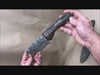 buffalo jawbone knife with flint blade video