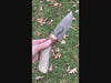 Video of flint bladed antler handle knife in hand