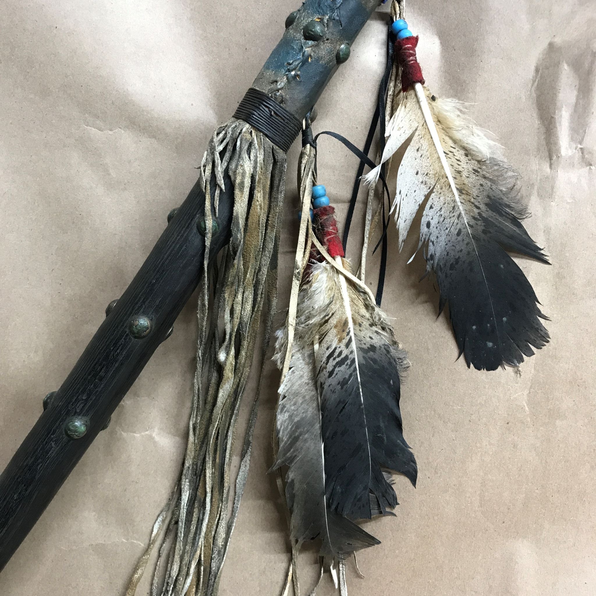 Native American Style Stone Blade Tomahawk