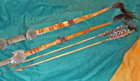 2 Comanche Style Flatbows & 2 Plains Style Arrows