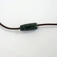 Greenstone Drake Bay tube bead