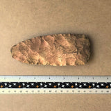 Antiqued flintknapped stone tomahawk blade