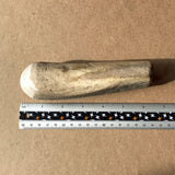 Moose antler billet flint knapping tool, alt. edge view