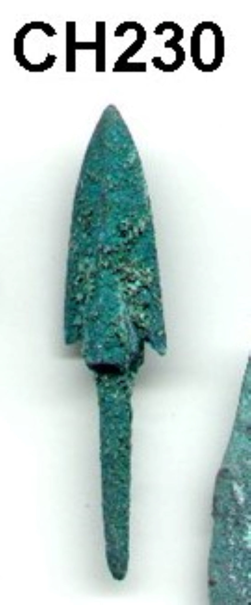 Antiqued bronze arrowhead, Chinese style
