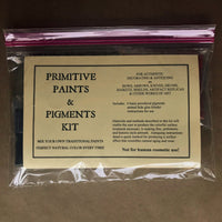 Packaged Primitive Paints & Pigments Kit in resealable bag