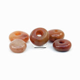Native Mississippi Gem Rose Quartz Donut Beads
